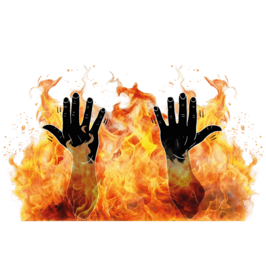 Fire in ASL (Sticker)